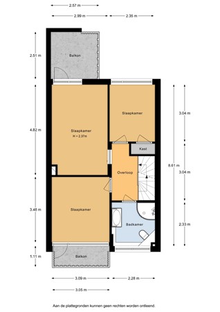 Floorplan - Poolsterstraat 12, 2402 BL Alphen aan den Rijn